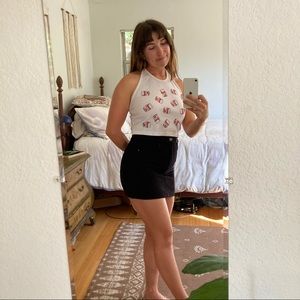 ❌SOLD❌ Black corduroy mini skirt🔗